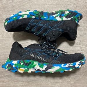 Merrell Moab Flight Trail hiking Women’s size 8.5 Bla Virbram Sole Shoes J067144